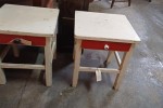 Cabinet, Bedside table x2, Vegetable trolley