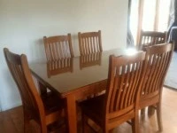 Wood Dining table & Chairs