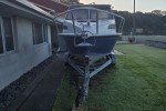 Motor boat 6.45 alloy hardtop