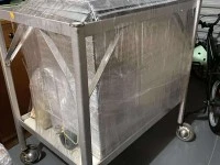 Candle making trolley, Container of wax