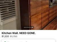 3x kitchen pantry 1200 by 600 by 3765