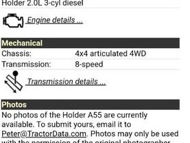 HOLDER A55 tractor centre pivot