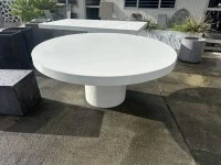 White GRC Round Table – 1700mm D