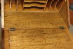 Honey Oak Writing Desk - Art Deco.