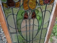 Antique leadlight window
