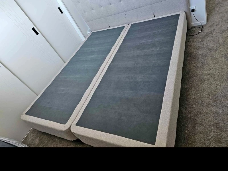 Super King Mattress and Headboard and   2 x king single bed bases., Up...