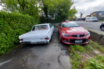 2x Toyota Hilux utes 1975 and 1x 1965 Rambler Classic.