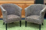 2 rattan chairs