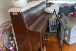 Two upright pianos