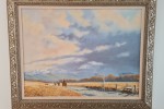 A piece of wall art 1.25H 1.8 W and narrow like a painting - weighs a...