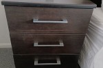 Dresser with mirror, 2 Bedside cabinets & Queen Headboard