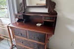 Wooden cabinet top half (12), Wooden cabinet bottom half, Dresser with...