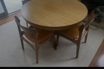 Dining table and chairs
