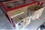 Boxes, arm chairs, various personal goods, artwork ~7 cu m total