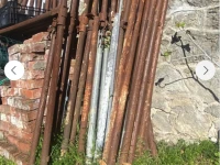 Scaffolding poles and boards