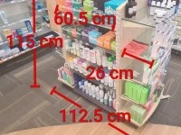 Retail display gondola x1, Retail display gondolax2