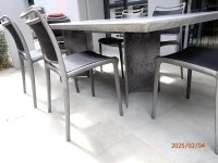 Outdoor Concrete Table + chairs