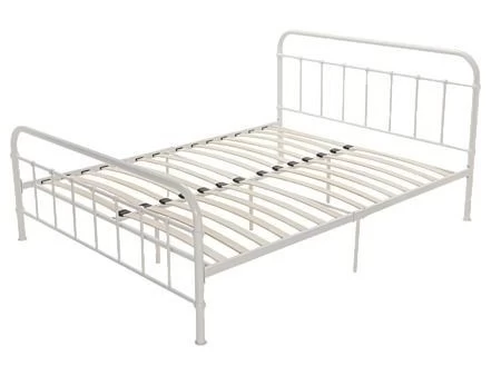 Deconstructed Queen Bed mattress, slats, and pieces of metal frame, Ar...