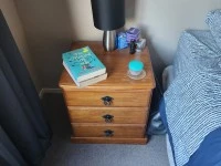 Tallboy, Dressing table, Bedside cabinet, Bedside cabinet