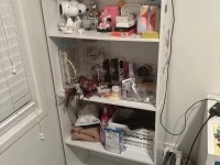 Single bed (2), Shelf, Desk (2), Drawers (2), Small dining table, Chai...