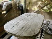 Teak dining table