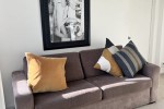 Microsuede Brown Sofa-bed
