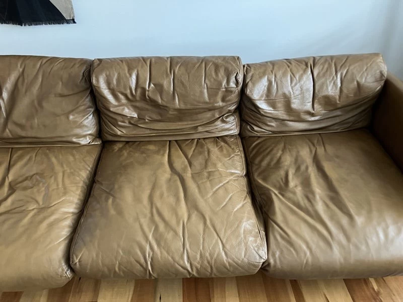 NOOD Leather couch - Wellington pick up