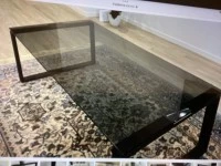 Glass top coffee table