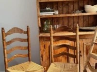 4 x antique French chairs