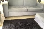 Blue/grey two seater + two and a half seater + ottoman