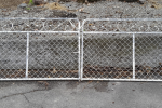 2 x metal garden gates