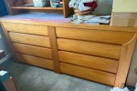 1 sideboard, 1 small mirror, 1 dressing table, 1 chest of drawers long...