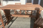 Wooden outdoor table, very heavy