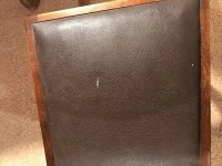 Antique oak dining table with 6 chairs good condition $1 reserve