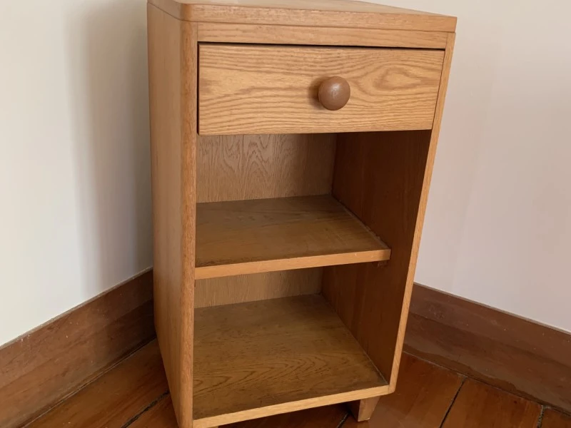 Sideboard, Bedside table, Boxed bathroom basin, Rattan stool, Piece of...