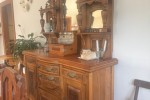 Solid wood sideboard 151 cm W, 55 cm D, 98 cm H. The bottom only; top ...