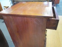 Teak 5 Drawer Tallboy