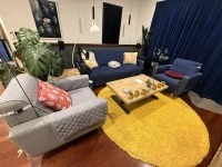 2.5 seater couch, Single armchair, Single armchair