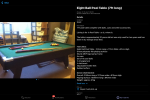 Pool table -