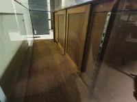 Oak and Glass Display Cabinet