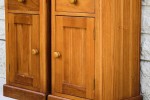 2 x BEDSIDE TABLES -PINE- SOLID WOOD - GOOD CONDITON (2)