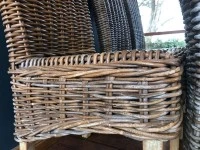 Natural Wicker Rattan Dining Room Chairs.