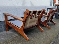 X2 wooden chairs