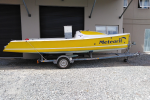 Sail boat on trailer