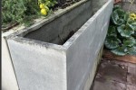 Large concrete pot plant