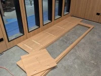 Plywood Window/Wall Panels + MDF Linings + Hardware in boxes