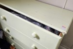 Double mattress, drawers, desk