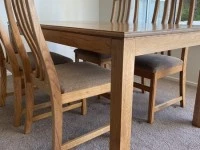 Dining Room Table & Chairs Solid Oak