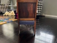 Blue antique kids chair
