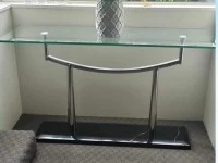 Glass coffee table, Glass side console